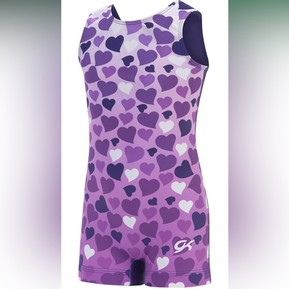 GK Falling Hearts One Piece Leotard